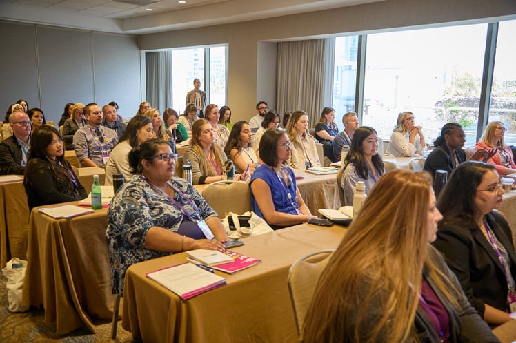 HRA26 attendees listen to a presentation at one of the many breakout sessions throughout the day.