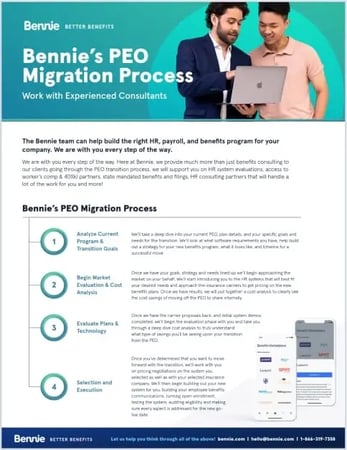 Bennie’s PEO Migration Process