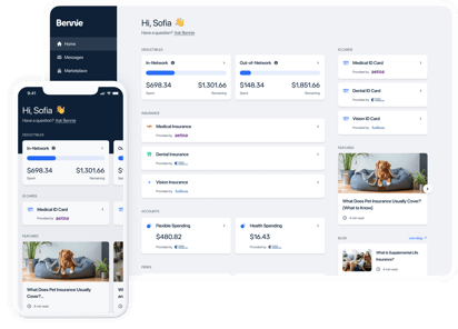 Modern Employee Benefits App & HR Software Platform - Bennie